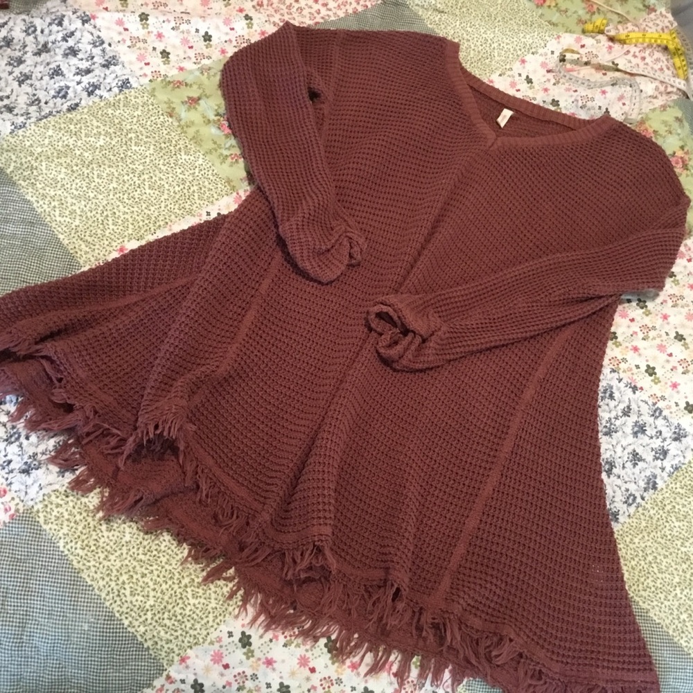 Wishlist waffle-knit sweater tunic